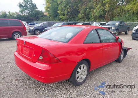 2003 Honda Civic Ex z USA, uszkodzony, nr VIN 1HGEM22943L086340